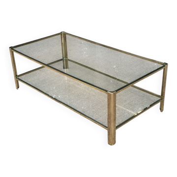 Table basse en bronze signée J.T. Lepelletier pour Broncz 1960 111cm