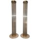 Pair of Design Brass and Glass Modern Floor Lamps/Kamenicky Senov, 1960s