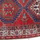 Antique Serab wool runner, crimson field & stepped medallions, c. 1920s — 93 × 204 cm — 1C1284