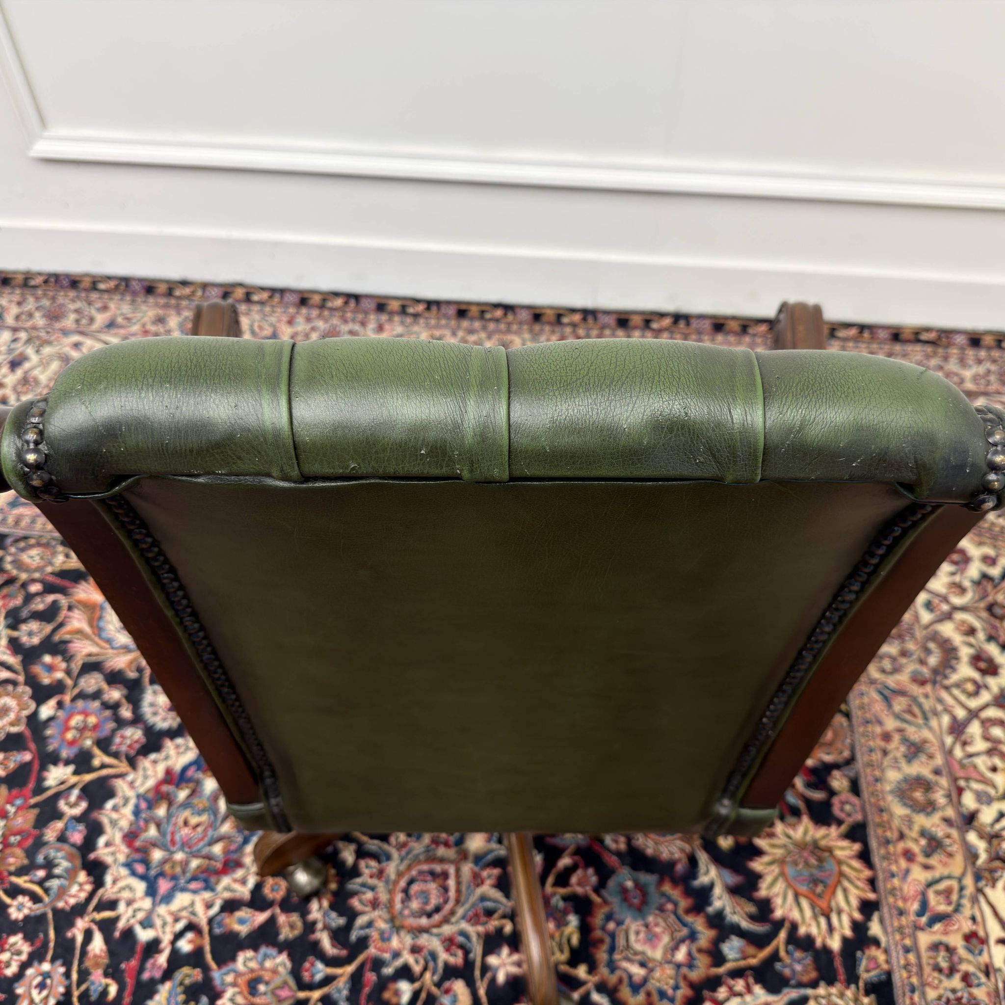 Green English Chesterfield Desk Chair