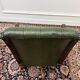 Chaise de bureau Chesterfield verte en anglais