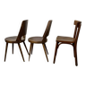 Set of 3 mismatched and damaged bistro chairs