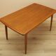 Table en teck, design danois, années 1970, fabriquée au Danemark
