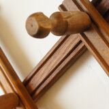 Wall coat rack "accordion" in solid wood