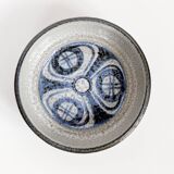 Vintage Søholm Denmark blue stoneware ceramic mid-century bowl