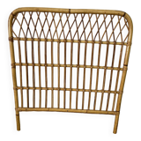 Vintage bamboo and rattan headboard