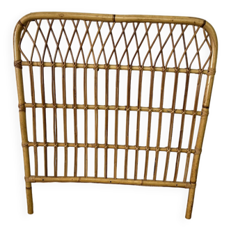 Vintage bamboo and rattan headboard