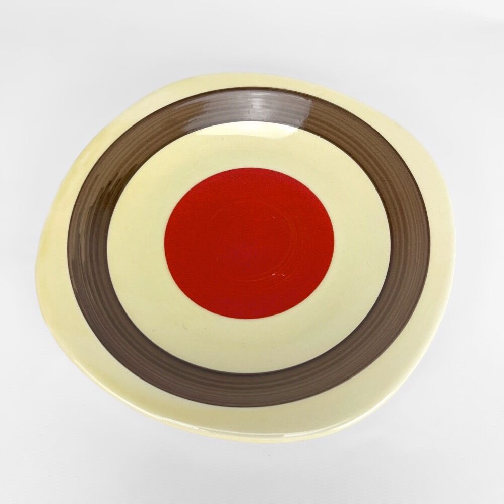 Service d'assiettes 12 pièces et plat Italie années 70