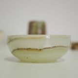 Smoking accessories in marble and onyx, 1970s, lot of 4