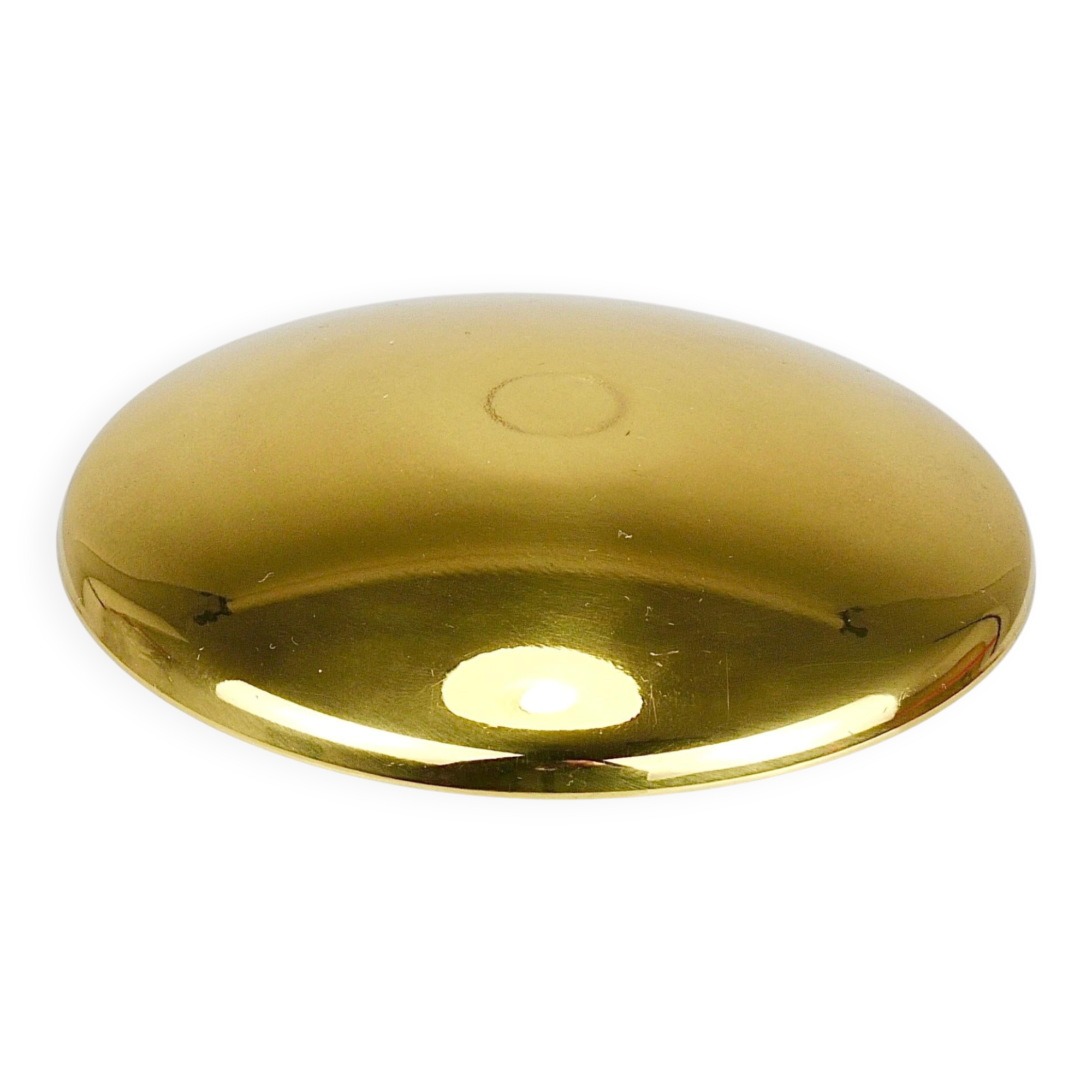 F. Fabbian Mushroom Table Lamp in White and Gold Murano Glass, Italy, 1970s