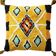Berber-inspired yellow cushion 45x45 cm