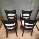 Set of 4 chairs from the 1950s.