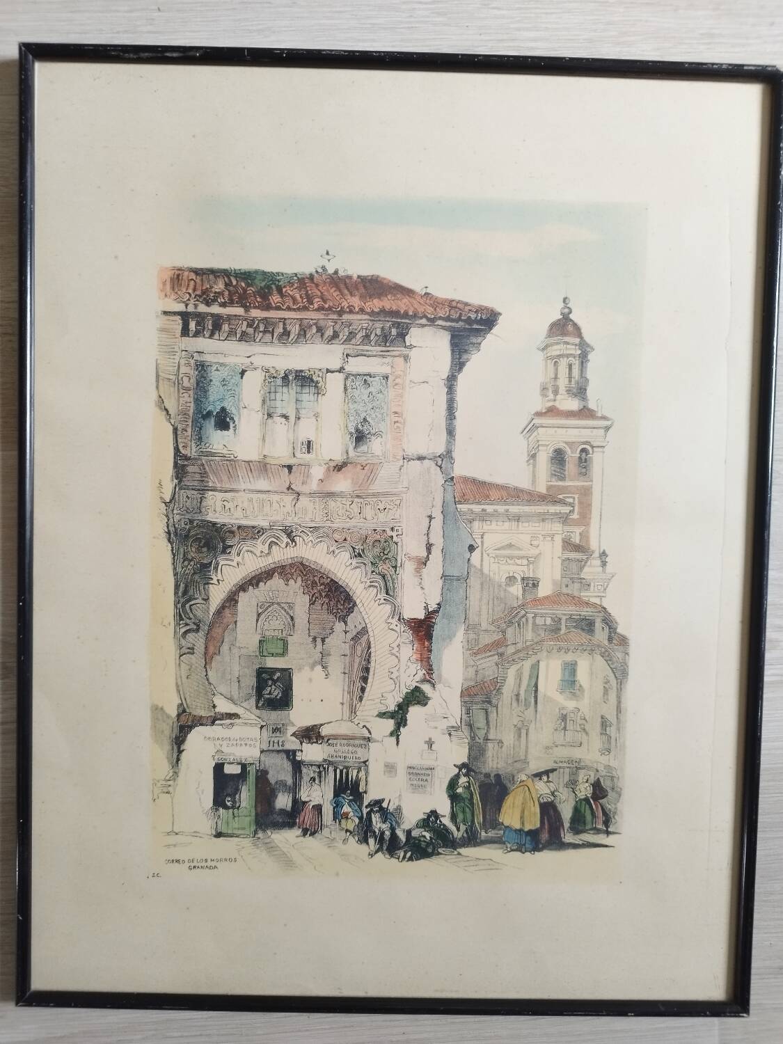 David Roberts - Correo de los Morros or Old Guardhouse, Granada