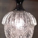 Glass and chrome metal suspension - mid 20th century