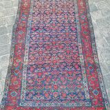 Tapis d'orient ancien fait main persan couloir bidjar 2,17 x 1,08 m