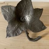Tin flower candle holder