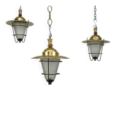 Set of three Mid-Century lanterns. Italy 1960s