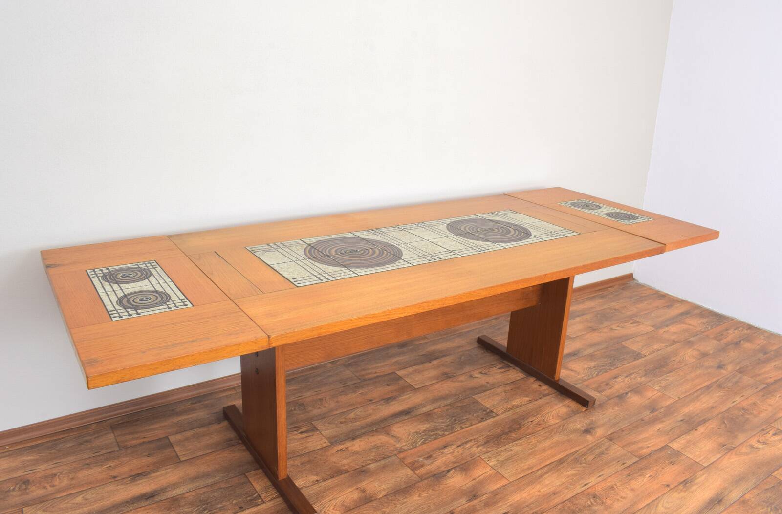 Teak and tile dining table by Gangso Mobler, 1960s