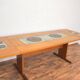 Teak and tile dining table by Gangso Mobler, 1960s