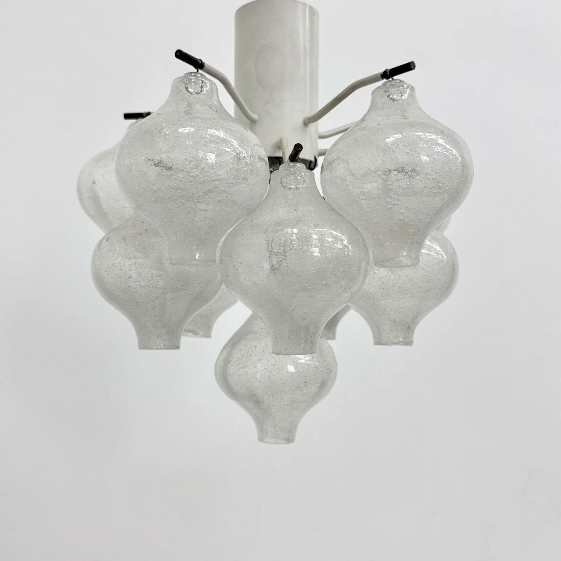Mid-century Tulipan glass flushmount by Kalmar, Austria, 1960s