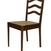 Vintage Teak Chair with Webbing - 1970s Design