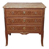 Louis XV - Louis XVI Transition style marquetry chest of drawers