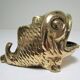 Zoomorphic ashtray golden bronze fish Vintage Peerage