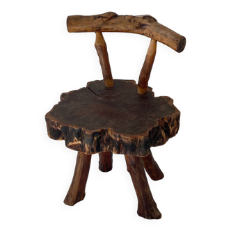 Chaise d’appoint en bois massif