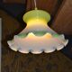 Vintage suspension in green opaline