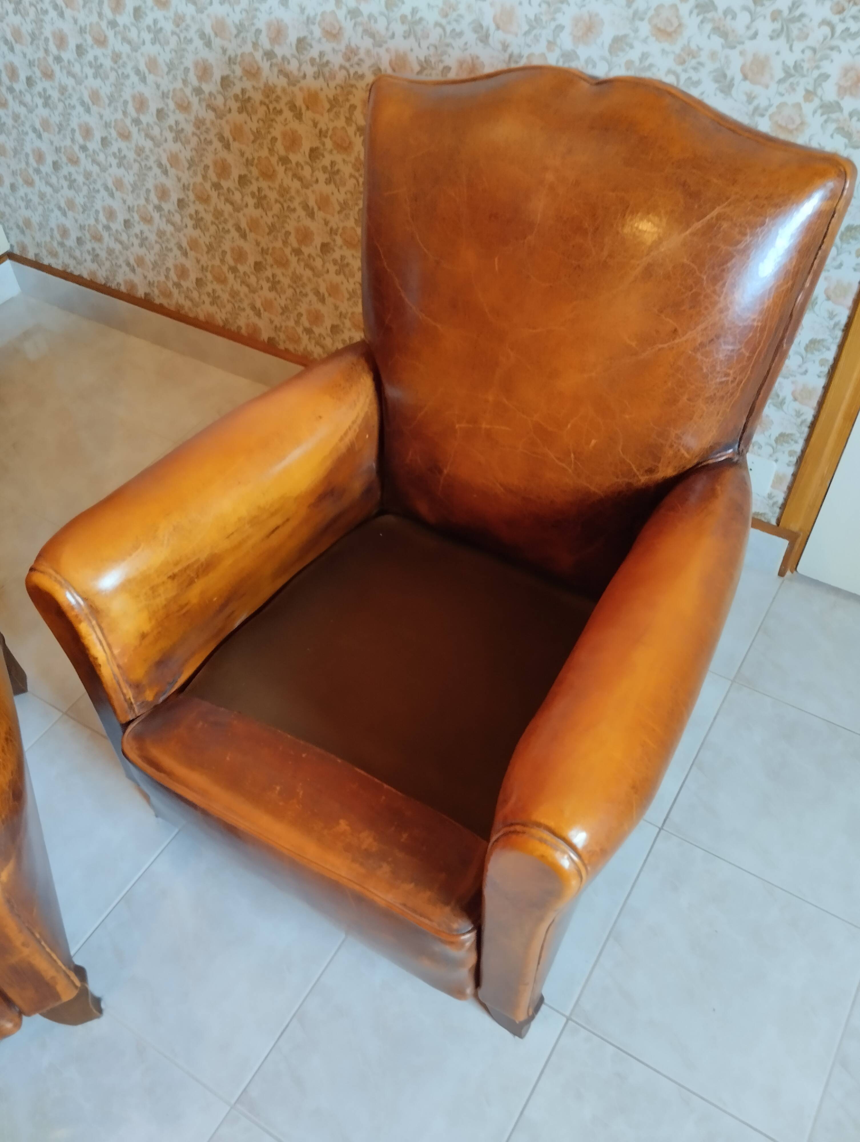 Pair of club chairs