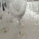 Crystal glassware set with decanter.