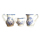 Set of 3 pitchers Sarreguemines Lancaster