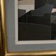 Oil on canvas Alain L'Hermitte Lhermitte geometric architecture 20th century