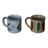 Tasses mugs en céramique années 1960