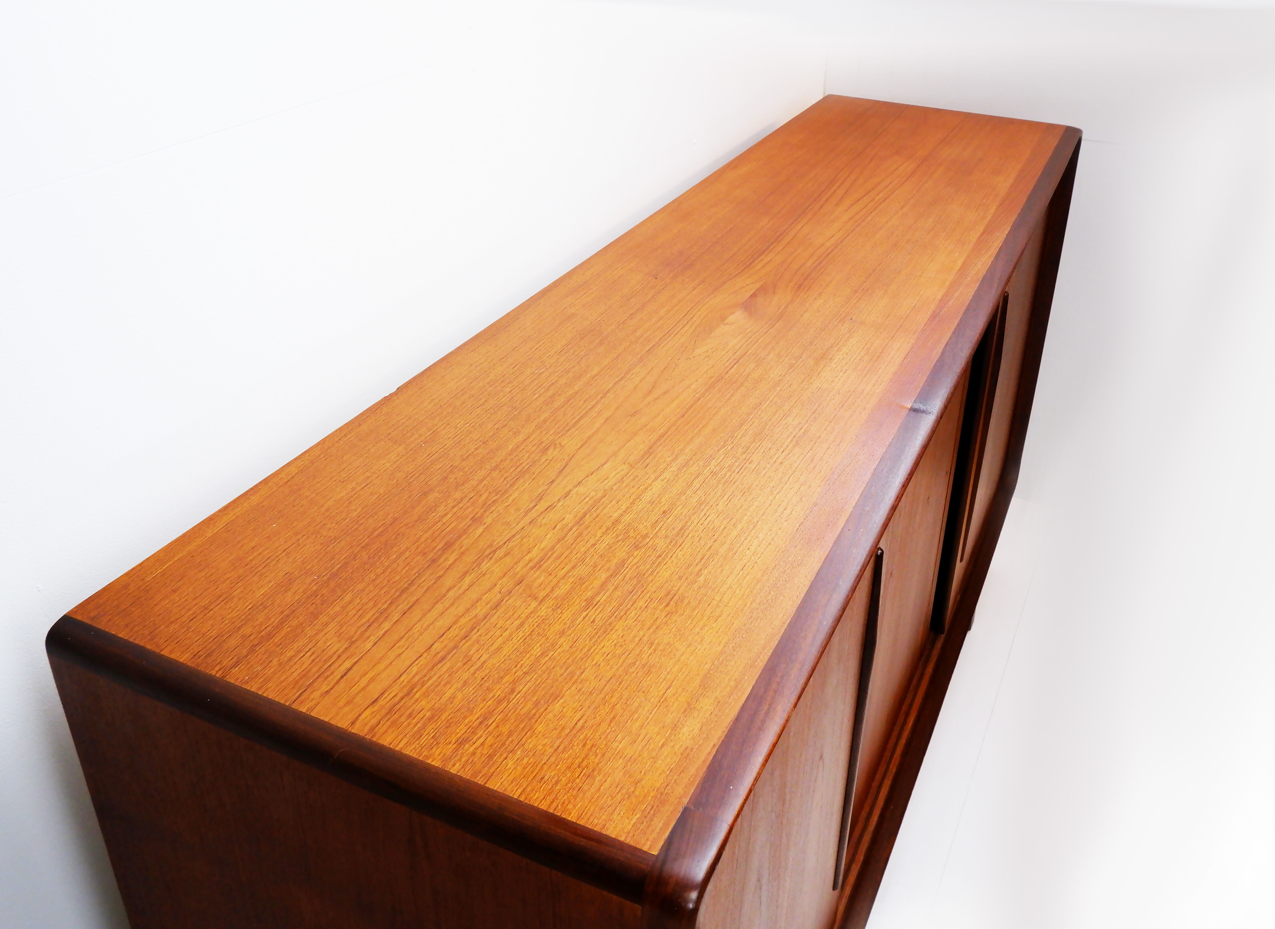 Danish teak highboard, 1960s