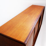 Danish teak highboard, 1960s