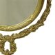 French Classic Brass Table Mirror Gold Baroque Style 34cm