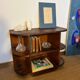 TV cabinet in a row with art deco wooden shelf