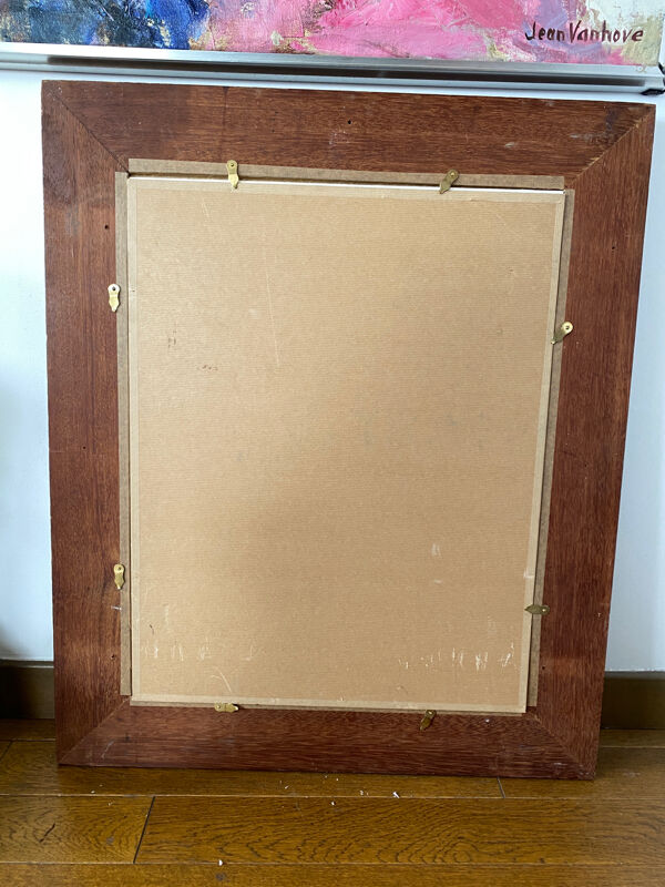 Dessin fusain signé Delmas