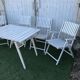 Vintage wooden garden salon
