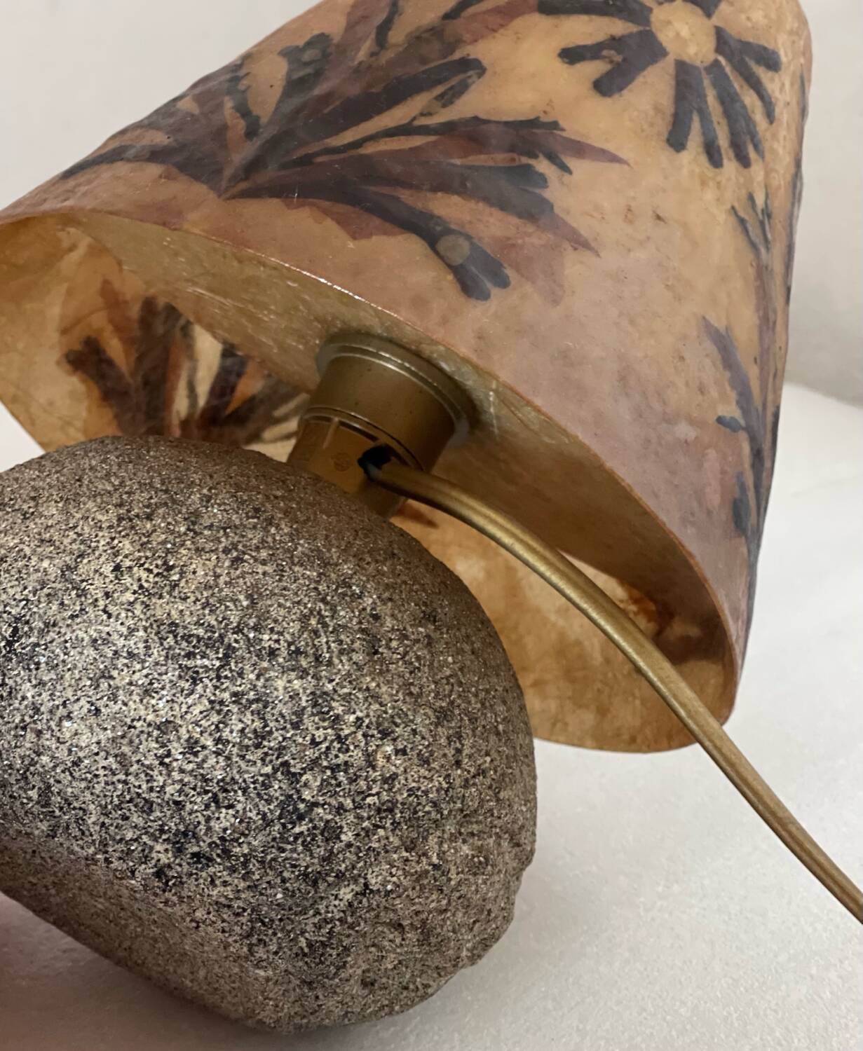Ploum granite lamp, 1970s.
