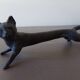 8 antique tin animal knife holders