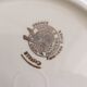 Serving dish with a light border
