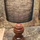 Wooden bedside lamp