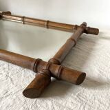 Antique wooden mirror turned bamboo style