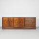 HP Hansen rosewood sideboard with bookcase, 1960's