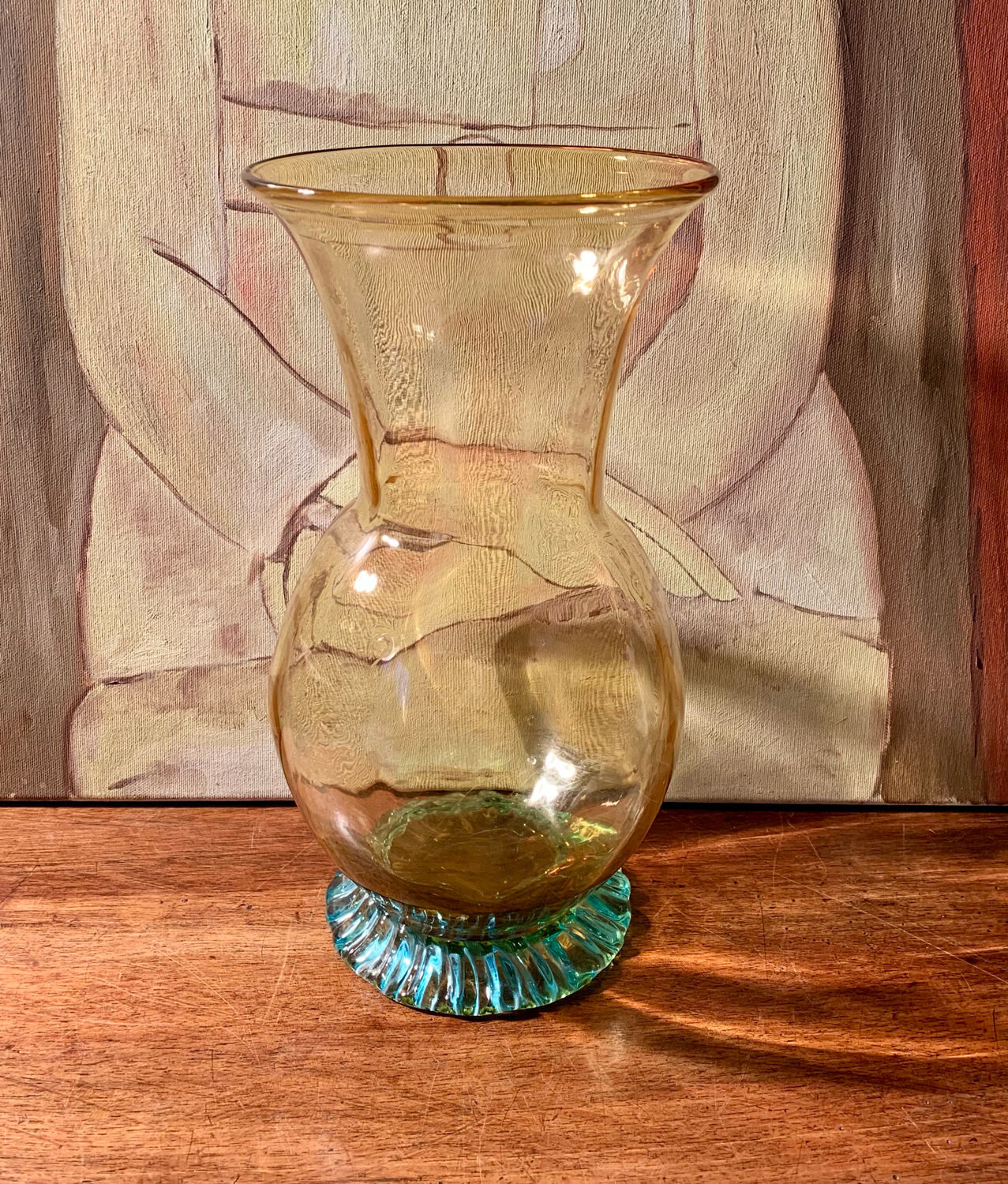 Blown glass vase