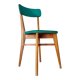 Chaise bistrot années 60 verte