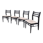 Set of 4 vintage Scandinavian design chairs