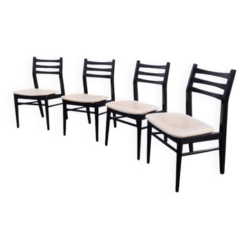 Set of 4 vintage Scandinavian design chairs